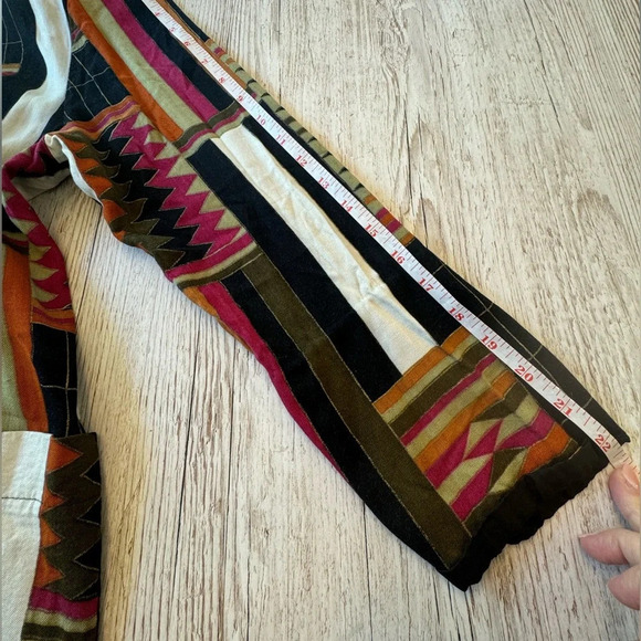 Kensington Square Vintage 90's Abstract Art Deco Oversized Blazer Suit Jacket S - Picture 11 of 16